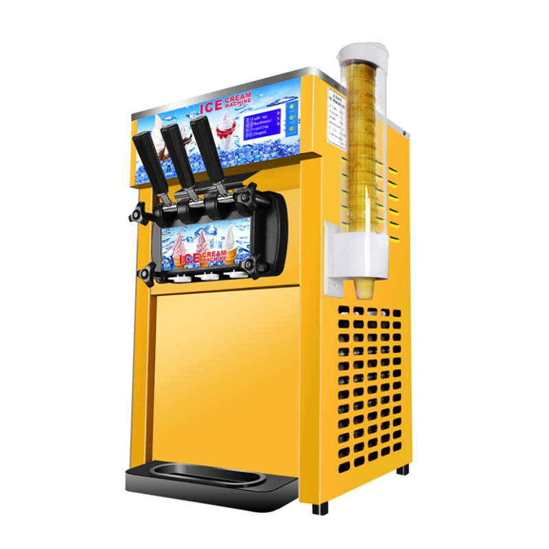 Commercial automatic ice cream making machine soft ice cream vending machine ice cream filling machine