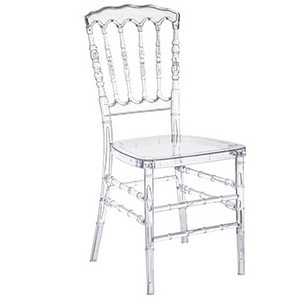 Plastic clear banquet acrylic transparent chiavari wedding chairs