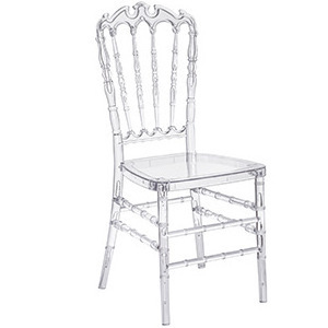 Plastic clear banquet acrylic transparent chiavari wedding chairs