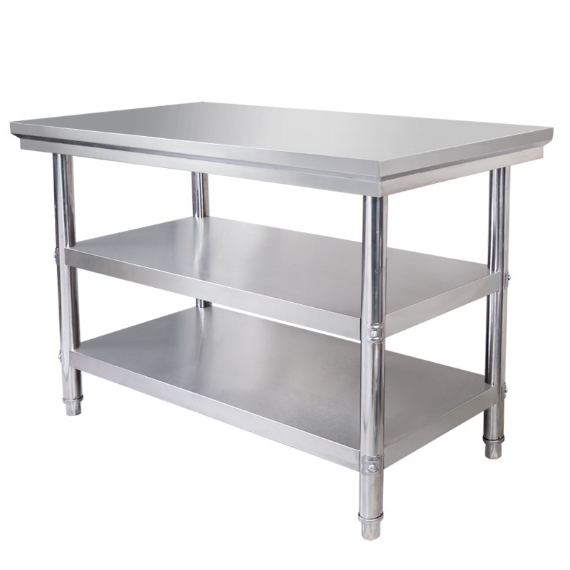 Commercial Kitchen Equipment Restaurant Stainless Steel Work Bench Stainless Steel Table with Wheels