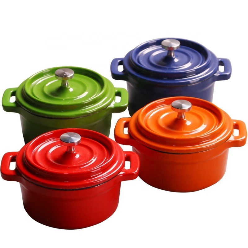 Kitchen iron non-stick cookware sets Cookware soup pot cast iron casseroles with Lid