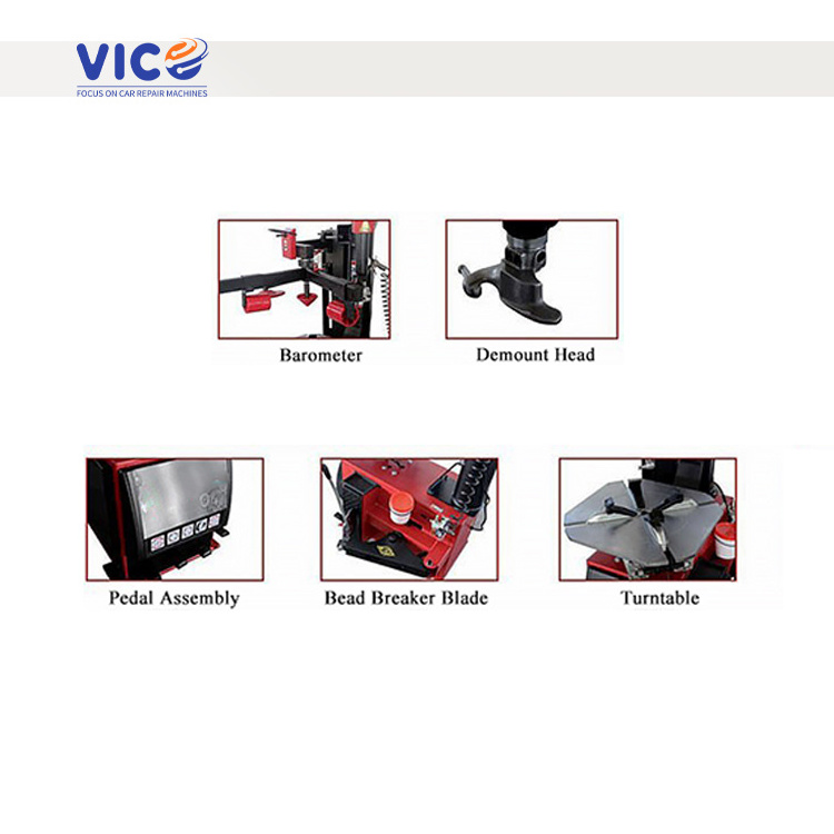 Vico Car Maintenance Tire Service Workshop Vehicle tire changing machine Garage Collision center Tire shop equipment #VTC-YK850B