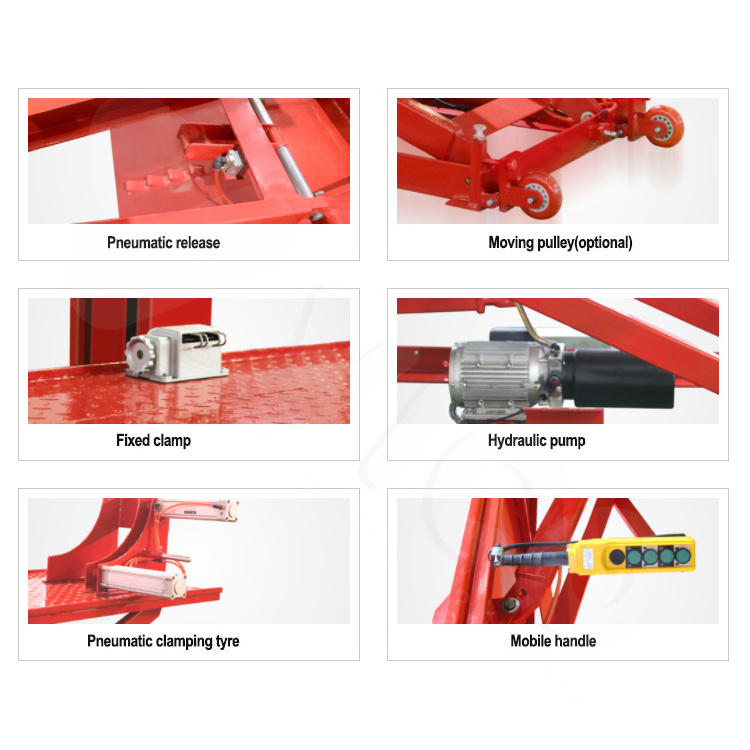 Vico  V-JSMT-A-3007 Garage Tools Equipment Electrical Hydraulic Hoist Motorcycle Scissor Lift Motorbike Lifter OEM