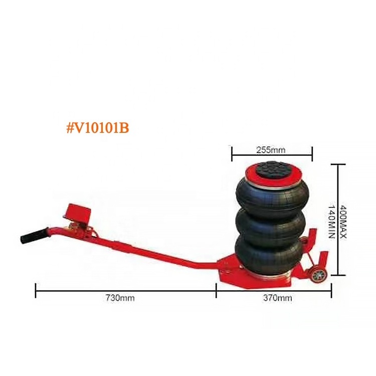 VICO hot sale 3T Air jack Pneumatic lifting tools Rubber lifter Car lifting portable jack #V10101