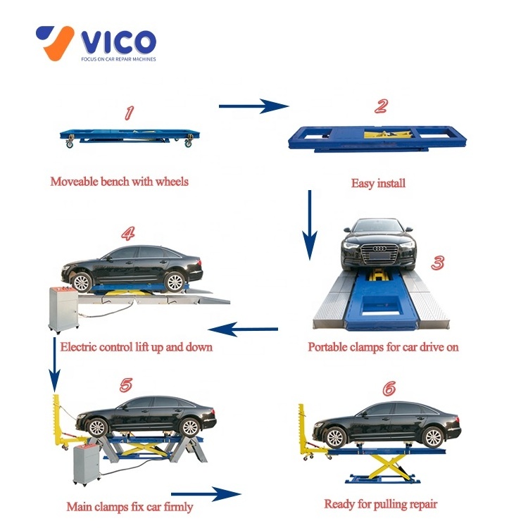 Vico Collision repair system Collision car straightening machine VF7000 Auto frame straightening machine