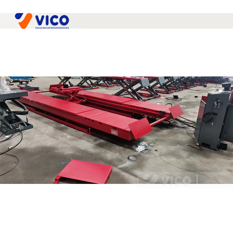 Vico 5T In Ground Heavy Duty Scissor Lift Auto Body Service Center Car Repair Equipment Scissor Lift #V-JSZM-D-8350