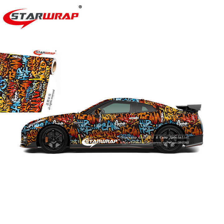 152CM Vehicle Car Wrap Motorcycle Sticker Adhesive Car Decal Black Red Camouflage Vinyl Film