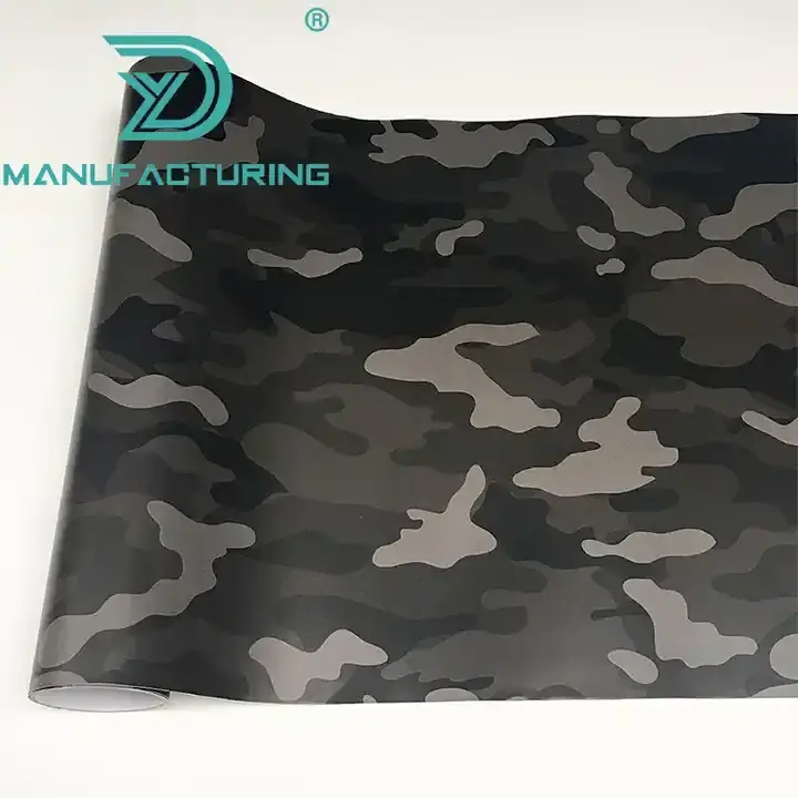 Orange Digital Printing Camo Vinyl Air bubble Free Pixel Orange Camouflage Graphics Car Sticker Film