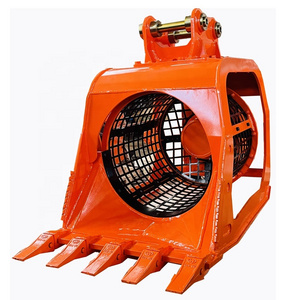 Weixiang High Quality Multifunction Rotary Soil Screening Bucket For 10-15Ton