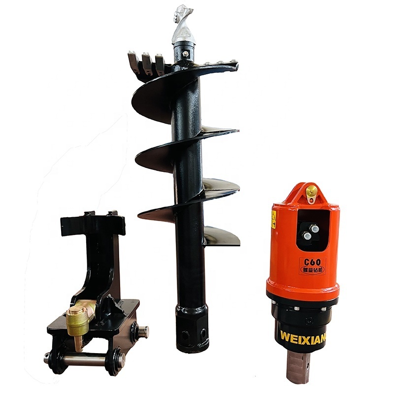 Weixiang New Design Hydraulic Mini Excavator Earth Auger For Sale