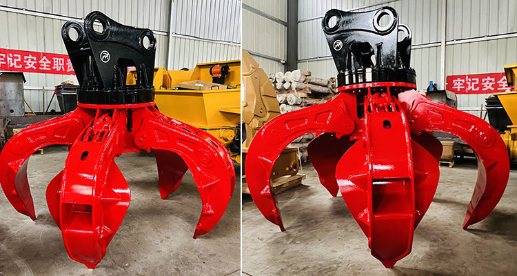 China Factory construction  5jaws orange peel grab crane Orange Peel Grab bucket Excavator Bucket Grapple