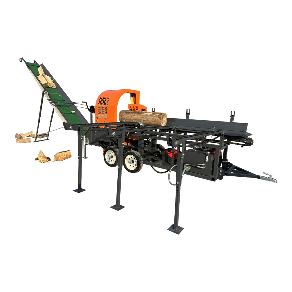 30ton Chain Saw Firewood Splitter Forestry Machinery Firewood Processor Full Hydraulic Operate