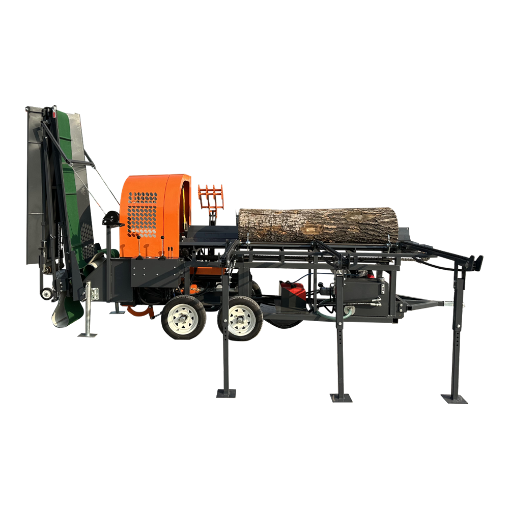 30ton firewood processors with chain feeding conveyor for North American