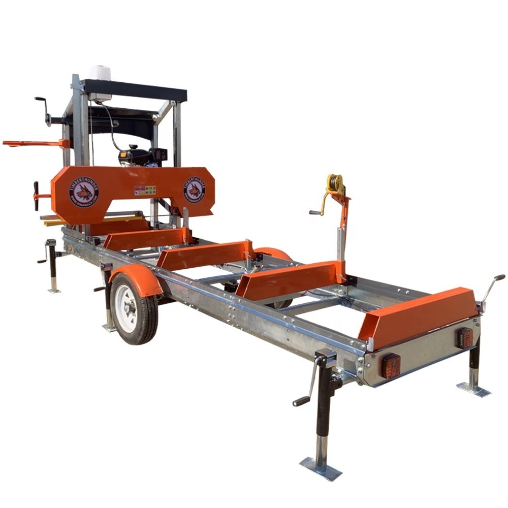 wood saw machines band sawmill portable sawmill with trailer