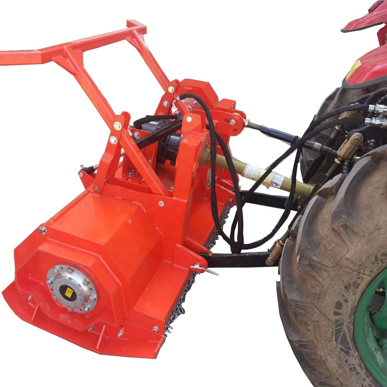 PTO foresry mulcher wood cutter with drum for tractor