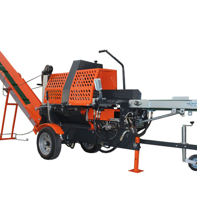 Hydraulic firewood processor log splitter wood splitting machine