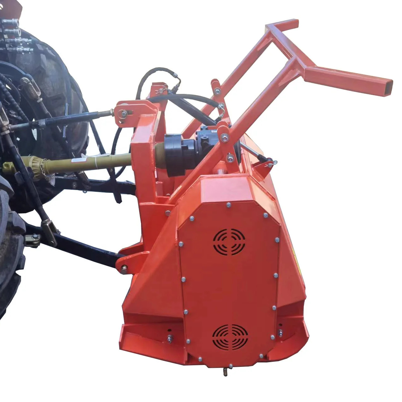 140cm / 180cm/ 210cm forestry tractor pto  mulcher with fixed blade for small tree mulching