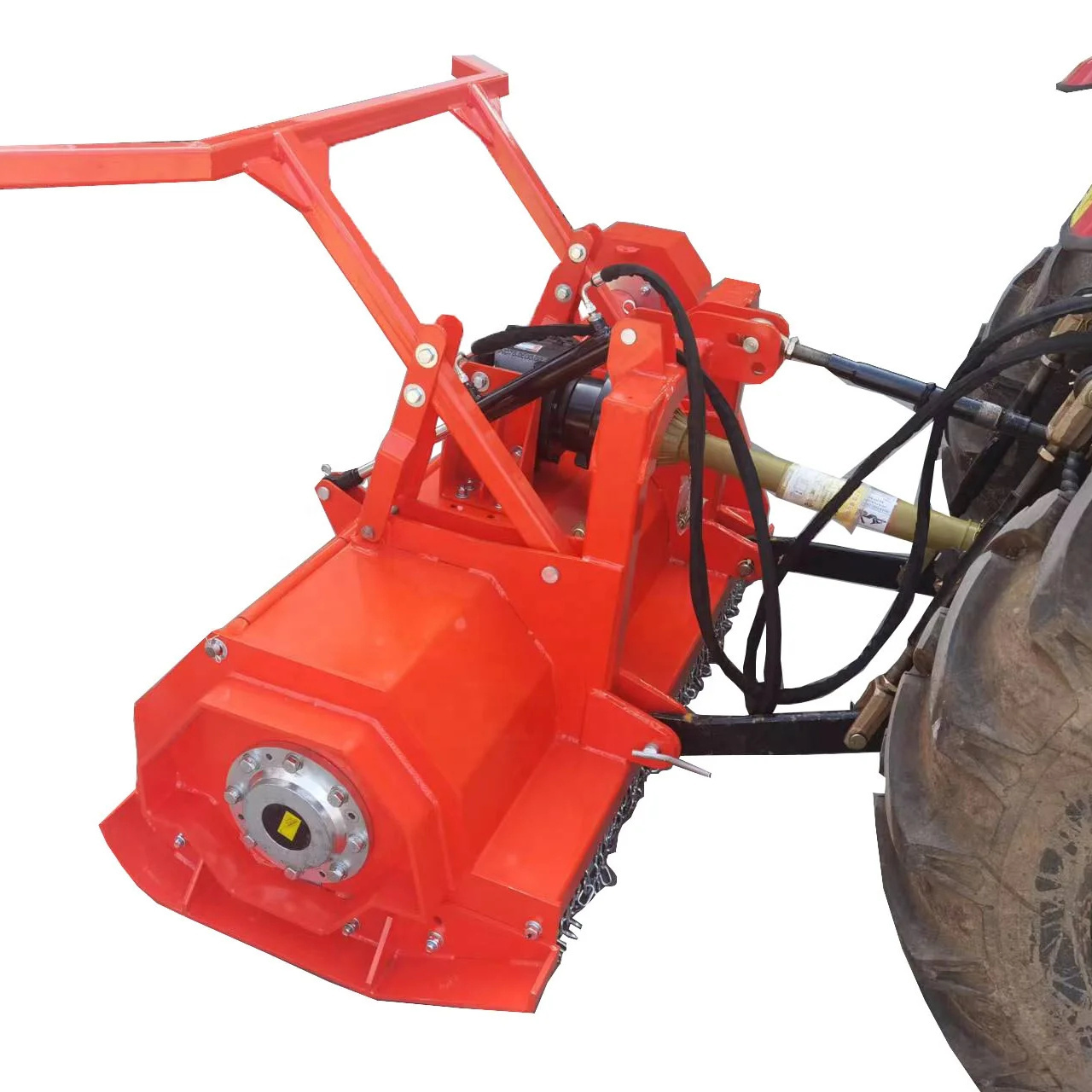 140cm / 180cm/ 210cm forestry tractor pto  mulcher with fixed blade for small tree mulching