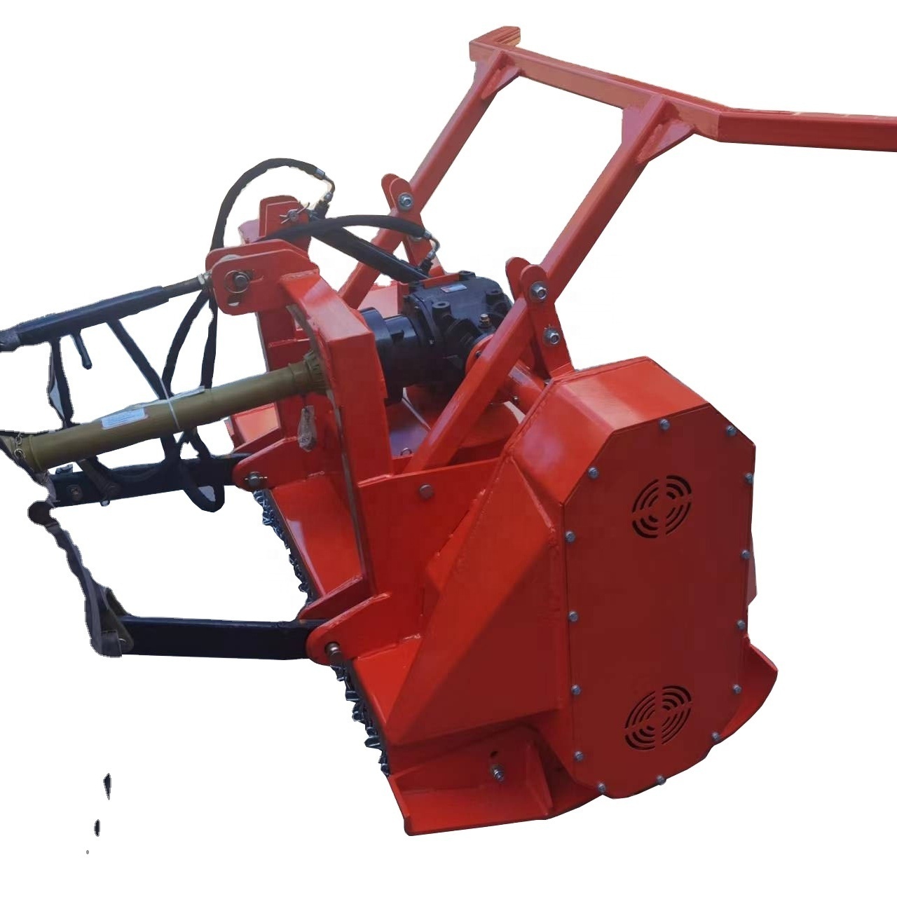 PTO foresry mulcher wood cutter with drum for tractor