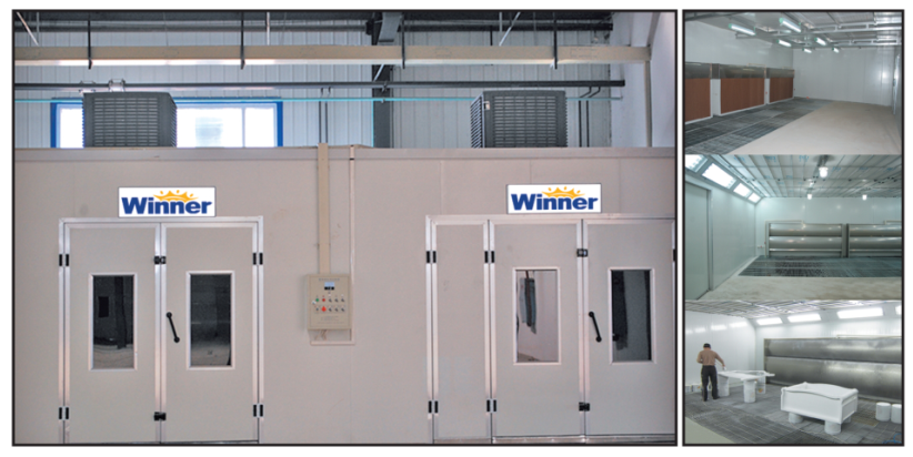 WINNER furniture spray booth paint booth spray-baking booth with water curtain