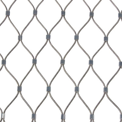 Free Shipping Excellent Flexibility Stainless Steel Zoo Bird Aviary Netting Wire Rope Knitted Mesh Panel For Handrail