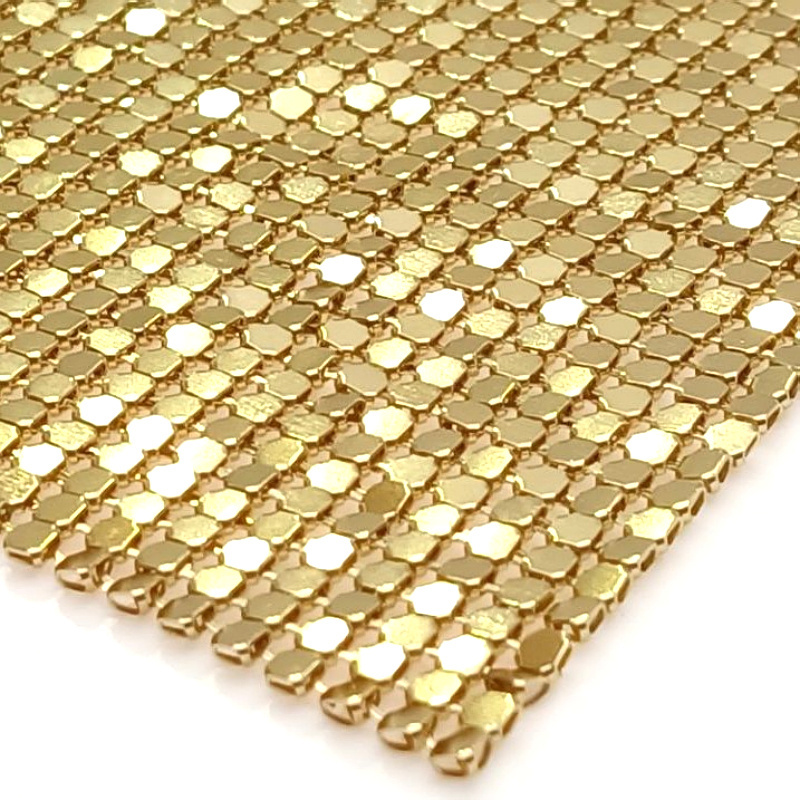 Beautiful Flexible Decorative Aluminum Sequin Fabric Cloth Metallic Table Cloth