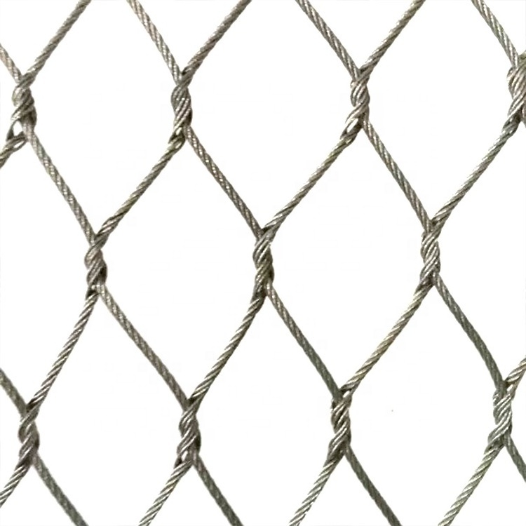 Tension woven stainless steel mesh for bird netting, outdoor metal bird aviary mesh