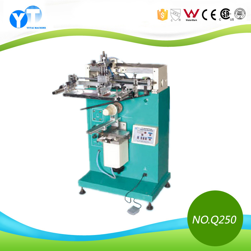 YT-Q250 Multi-function Semi Automatic Glass and Plastic Bottles Silk Screen Printing Machine