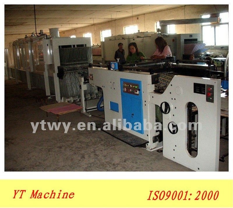 YT U720 High Speed  Automatic Flatbed Ceramic Decal Screen Printing Press with UV Dryer Printing Machine China Factory