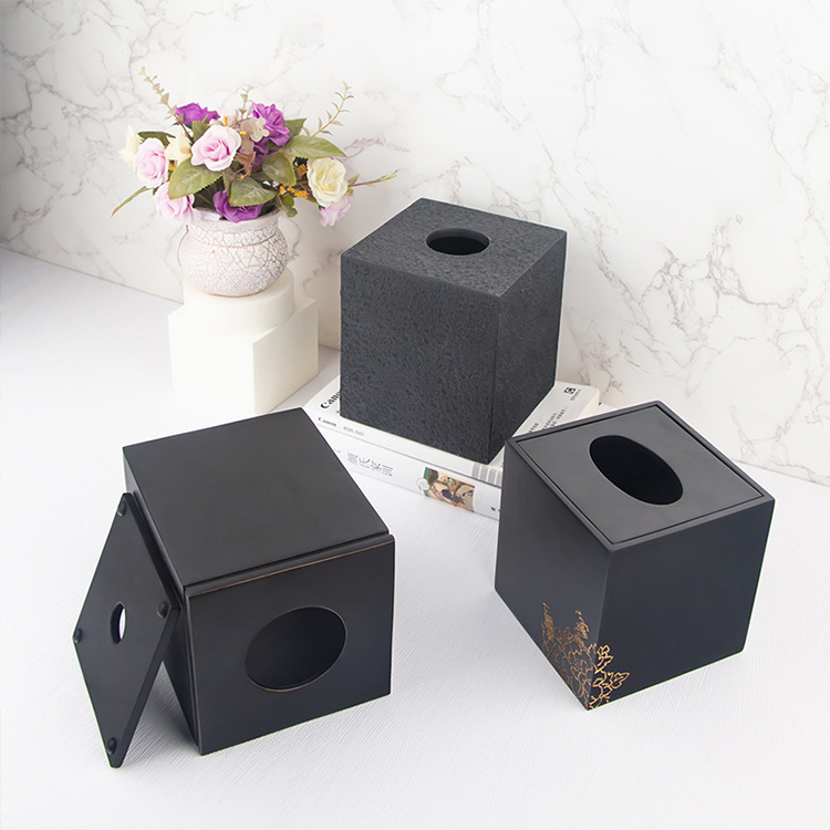 hotel room accessories hotel amenities supplier decoration for home resin tissue boxes