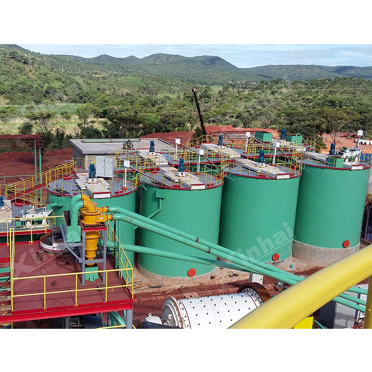 Double-Impeller Leaching Tank , Ore Agitation Leaching Tank For Sale