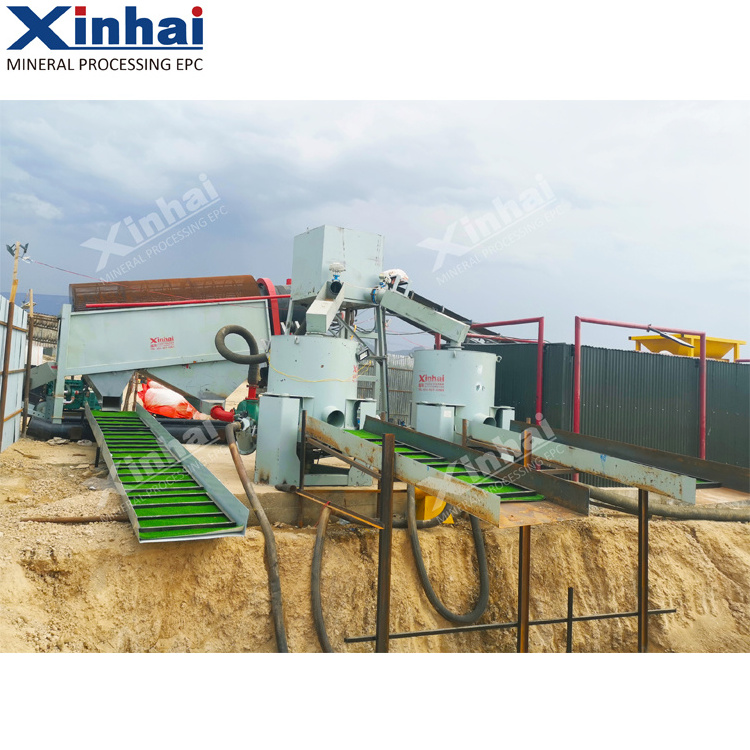 High Capacity Gold Sluice With Gold Trommel Screen Machine