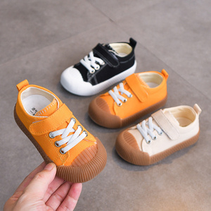 Children's toddler shoes autumn new breathable casual shoes soft soled baby canvas shoes