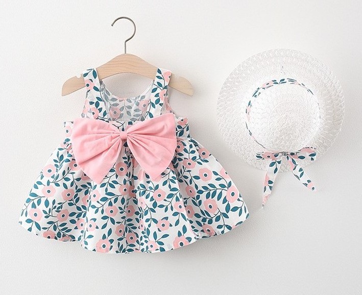 Summer new children's dress girls baby sleeveless princess skirt baby suspender skirt