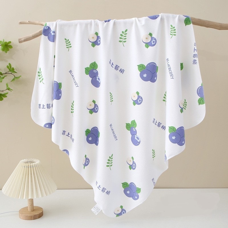 Super Soft Breathable Newborn Baby Blanket, 100%Cotton Cute cartoon baby swaddle wrap blanket