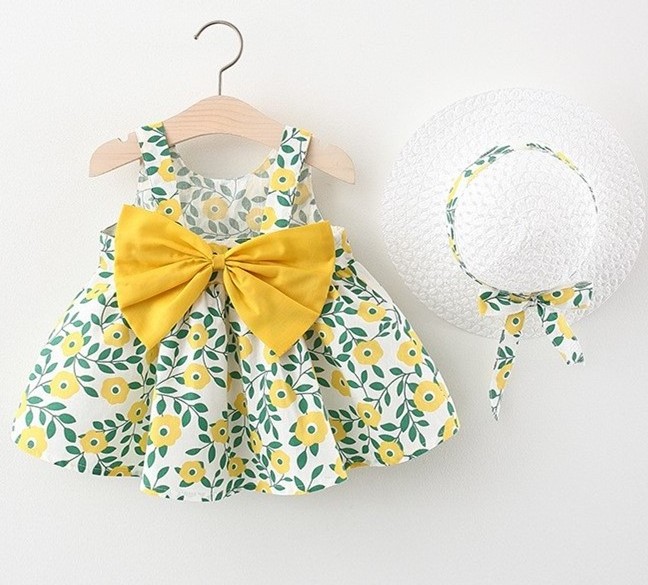 Summer new children's dress girls baby sleeveless princess skirt baby suspender skirt