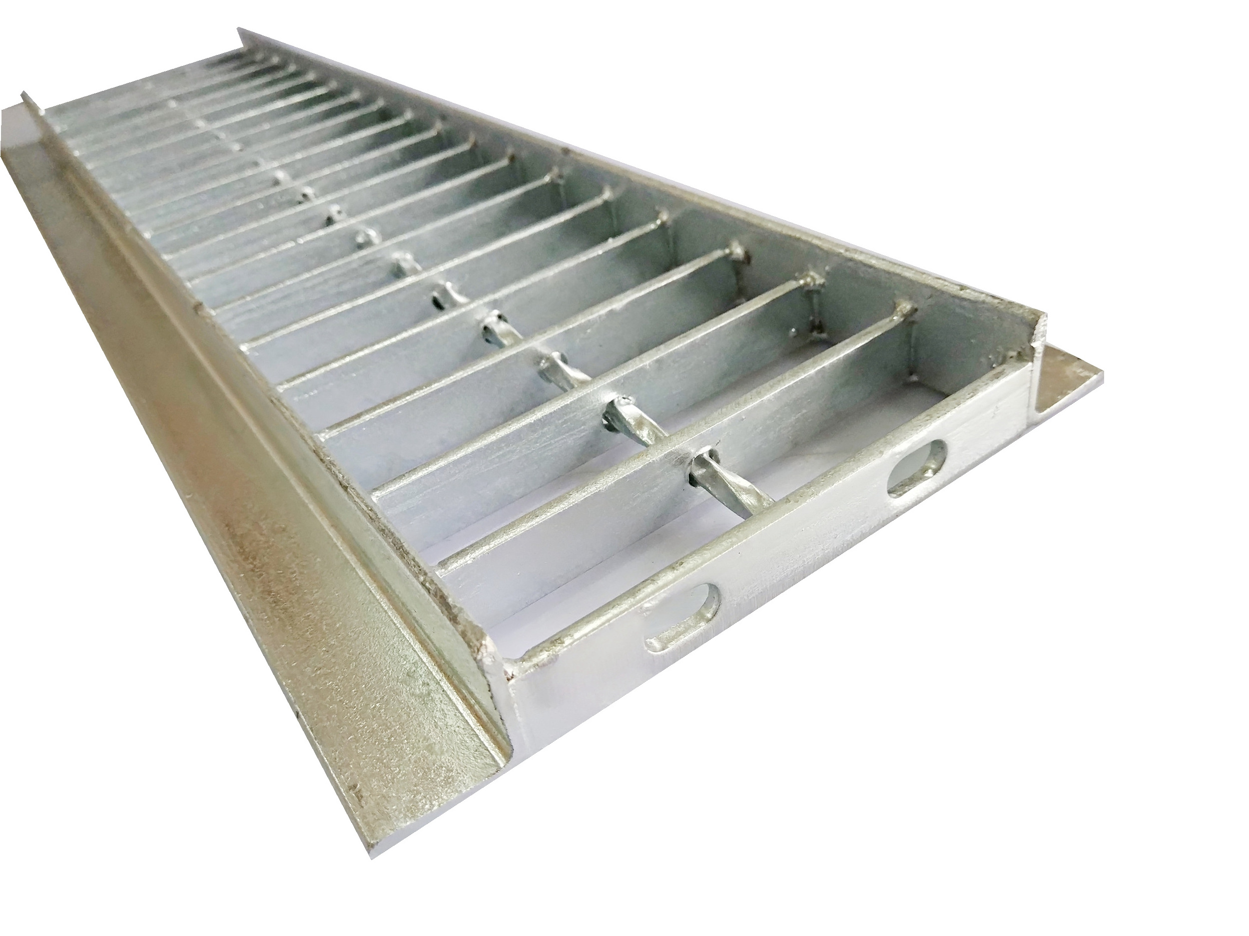 customized galvanized welded steel grill/grates floor storm drainage trench cover factory size of steel grating cover drainage d