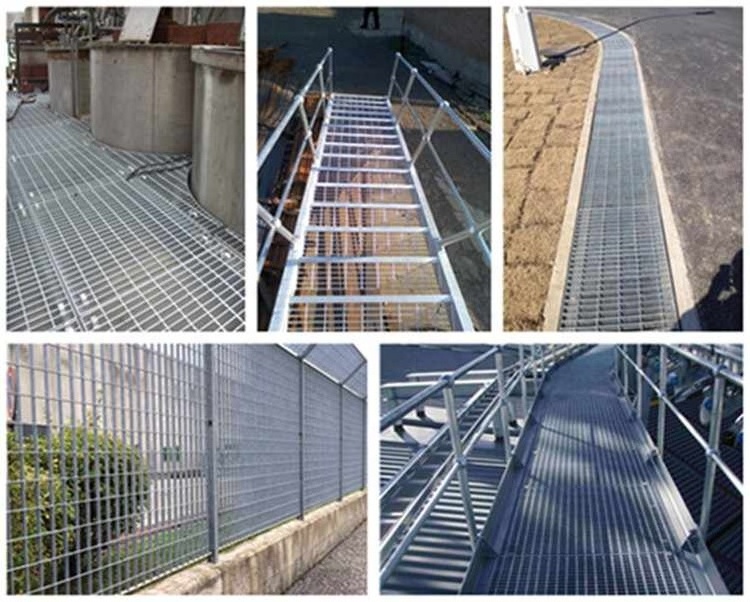 antislip steel grating stair tread