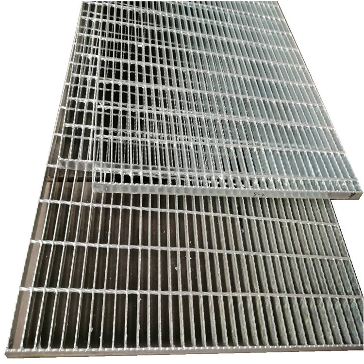 Galvanized stainless serrated style standard weight catwalk platform metal floor steel bar grating