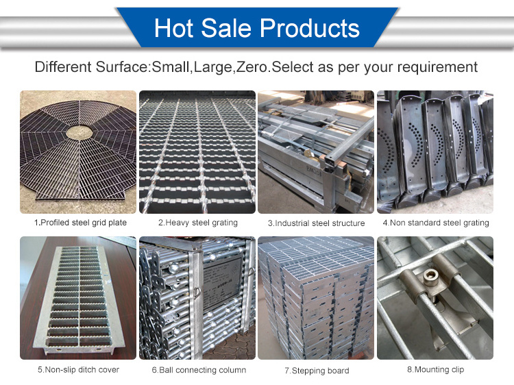 Standard weight prices stainless galvanized mild compound steel grating