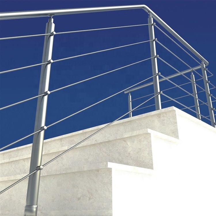 Ball Joint Hand Balcony Bridge Galvanized Steel Pipe Balustrades F Baluster Deck Railings