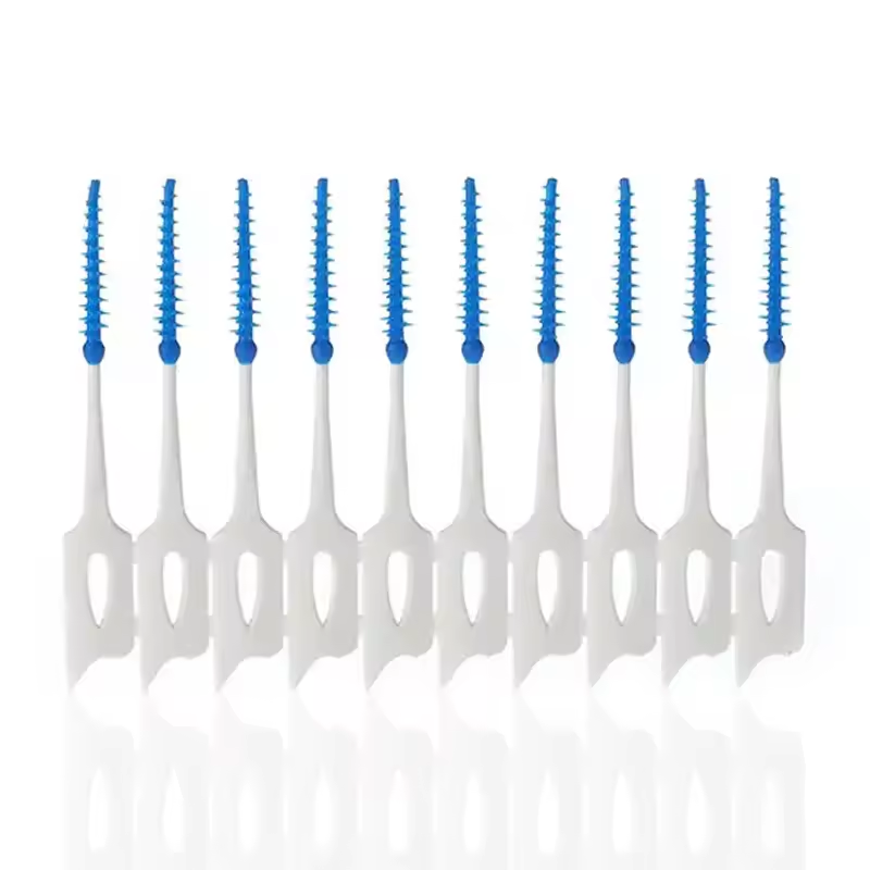 Reusable Personal Care Teeth Cleaning Interdental Brushes Oral Plastic Toothpick with PP or Rubber Material for Adults