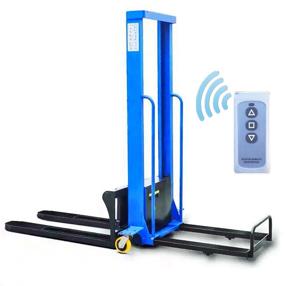 Pallet Stacker Hydraulic Small Hand Remote Control Electric Forklift Manual Portable 500 kg 1000kg Hand Pushed Forklift