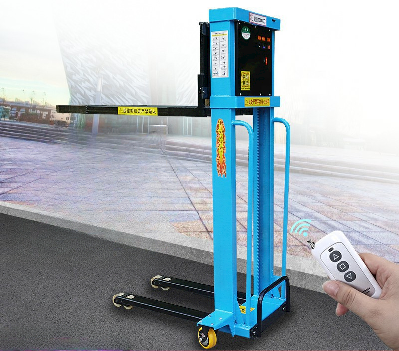 Pallet Stacker Hydraulic Small Hand Remote Control Electric Forklift Manual Portable 500 kg 1000kg Hand Pushed Forklift