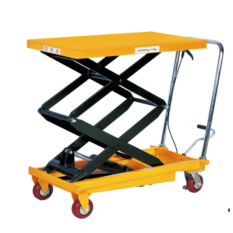 china factory hand manual lift table hydraulic lift work platform office factory warehouse movable lift scissors platform