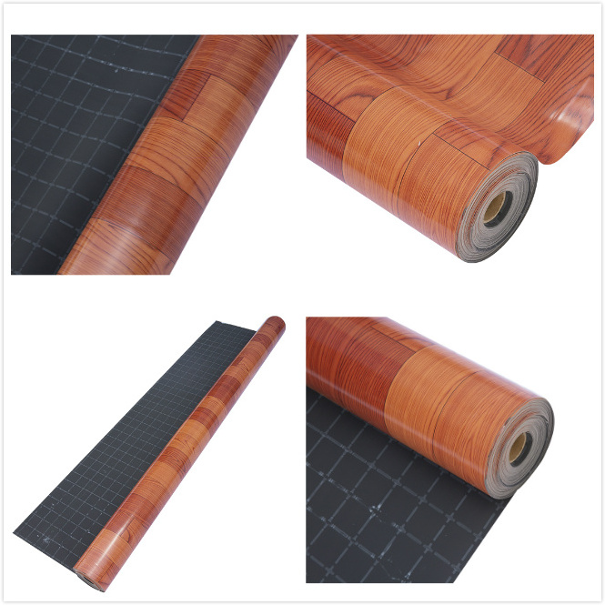 Pvc floor vinyl flooring roll pvc waterproof flooring vinyl adhesive