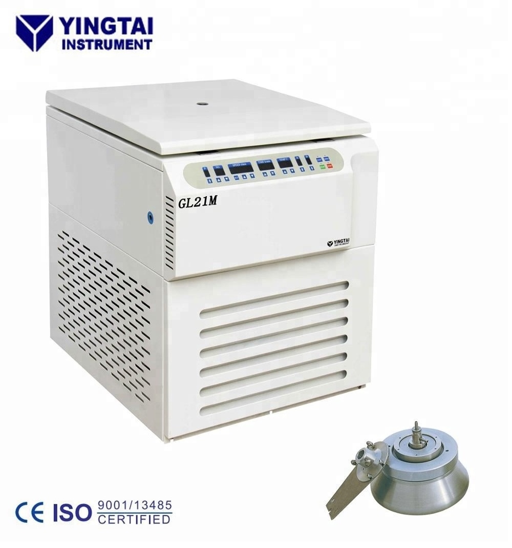 CE&ISO approved High speed Continuous Flow Centrifuge with volume 1000ml/1800ml/3000ml