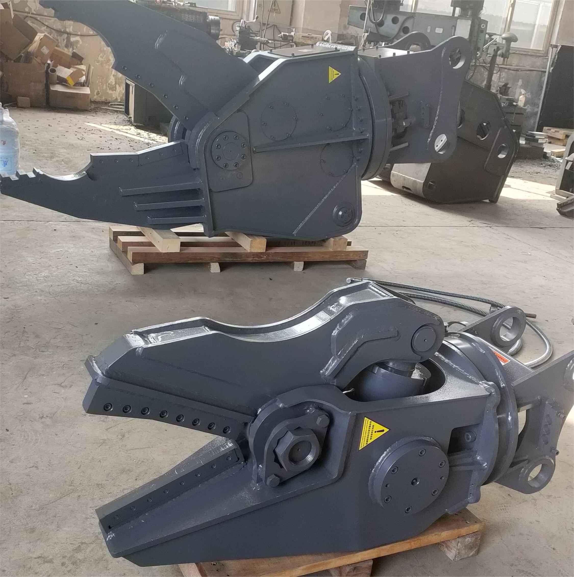 Metal shear attachment for excavator hydraulic shear excavator hydraulic shear