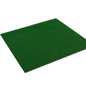 YGT Wholesale 3D 1.5m x 1.5m Golf Practice Mats Nylon Turf Golf Hitting Mat for Swing Detection