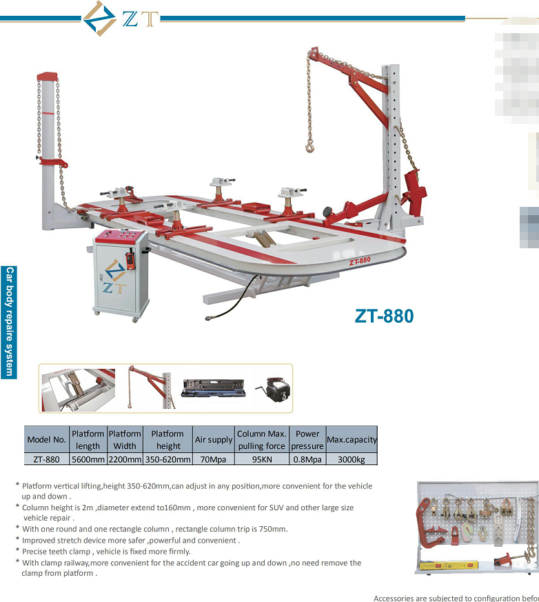 Vehicle collision repair straightening equipment--Car Frame Mechine/auto body frame machine/car chassis straightening bench